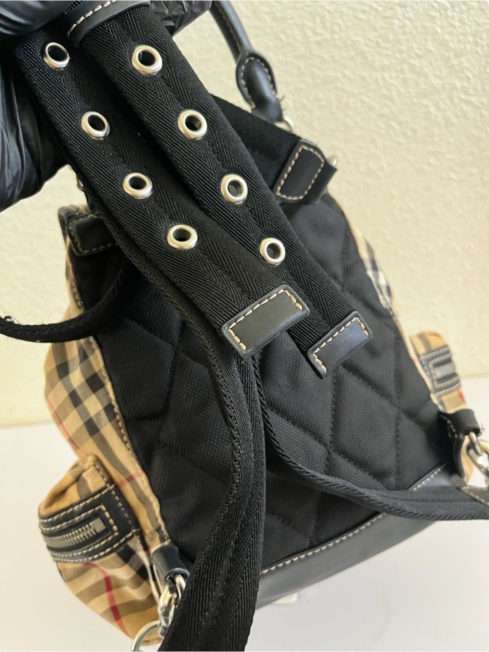 Burberry check small backpack - Picture 8 of 14